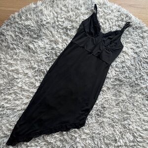 SHEIN Elegant Black Slip Dress